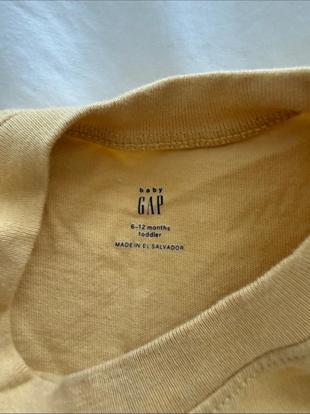 GAP Kids Tonka Yellow Top and Blue Denim Shorts Set